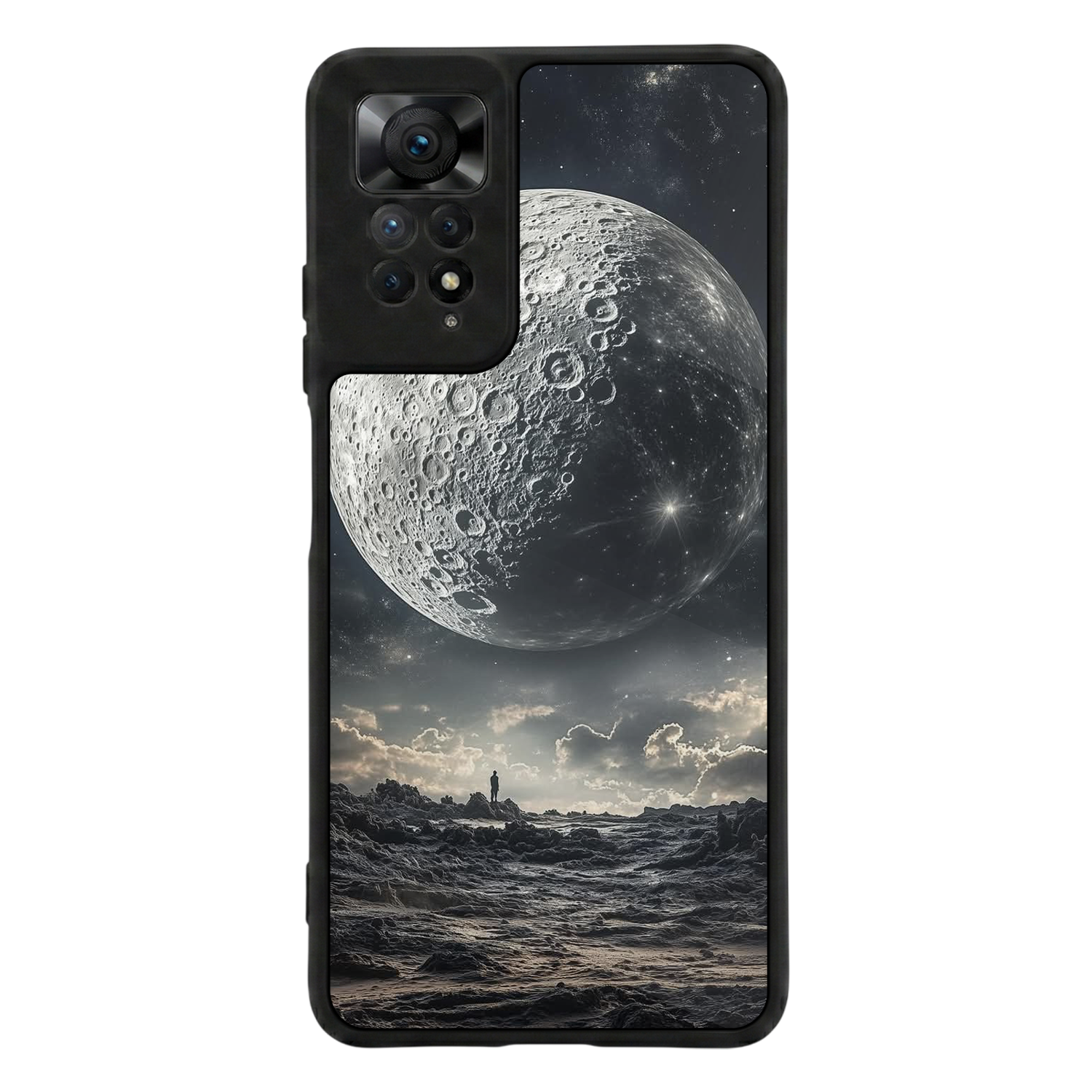 Xiaomi Redmi Note 12 Pro Uyumlu Ay Tasarımlı Glossy Premium Kılıf