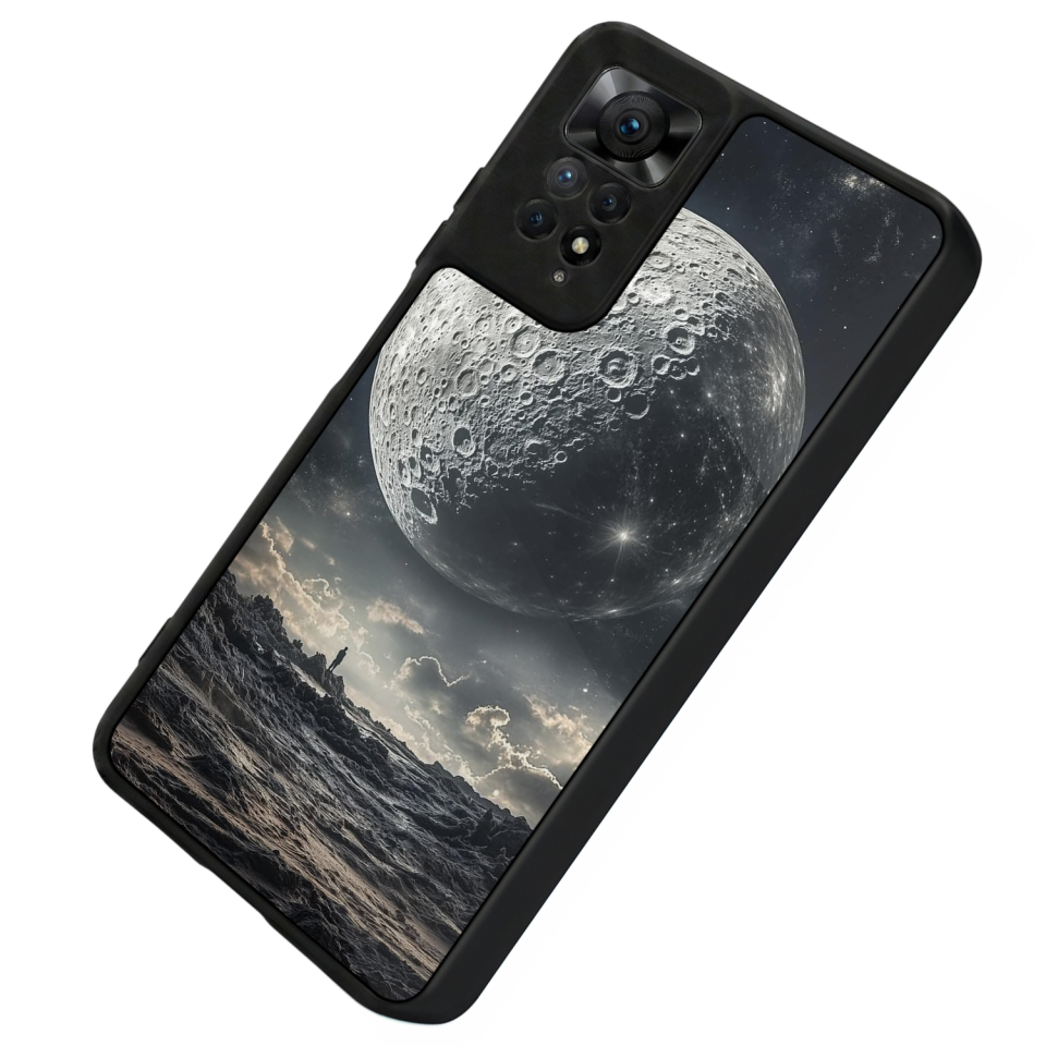 Xiaomi Redmi Note 12 Pro Uyumlu Ay Tasarımlı Glossy Premium Kılıf