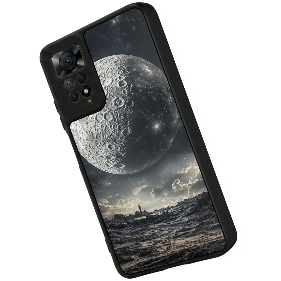 Xiaomi Redmi Note 12 Pro Uyumlu Ay Tasarımlı Glossy Premium Kılıf