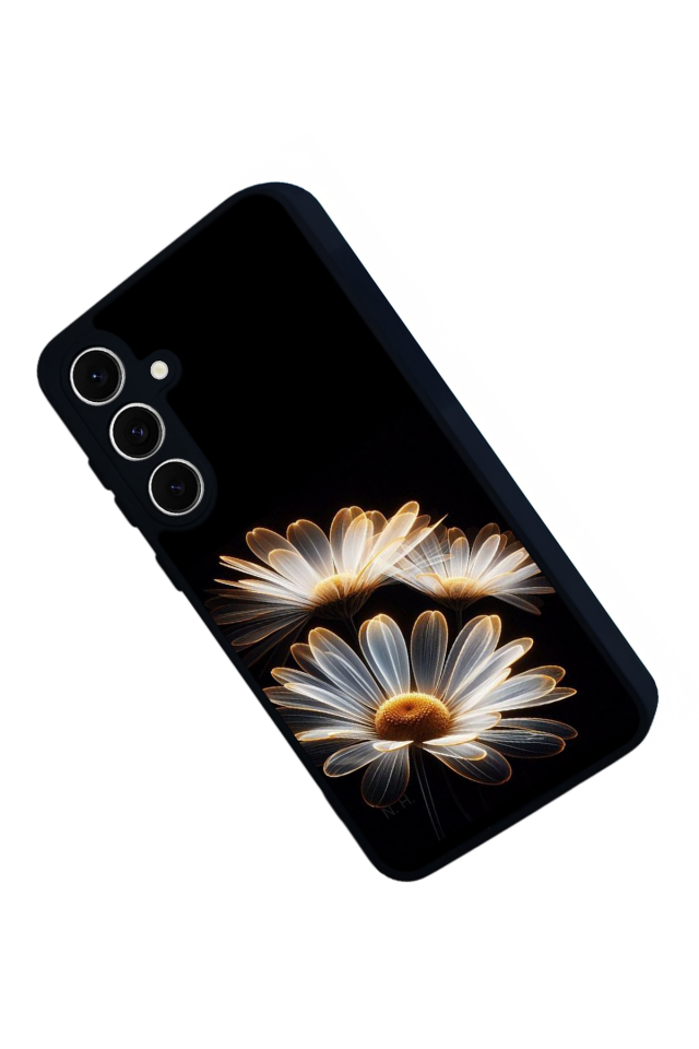 Samsung Galaxy S24 FE Uyumlu Cicek Tasarımlı Glossy Premium Kılıf