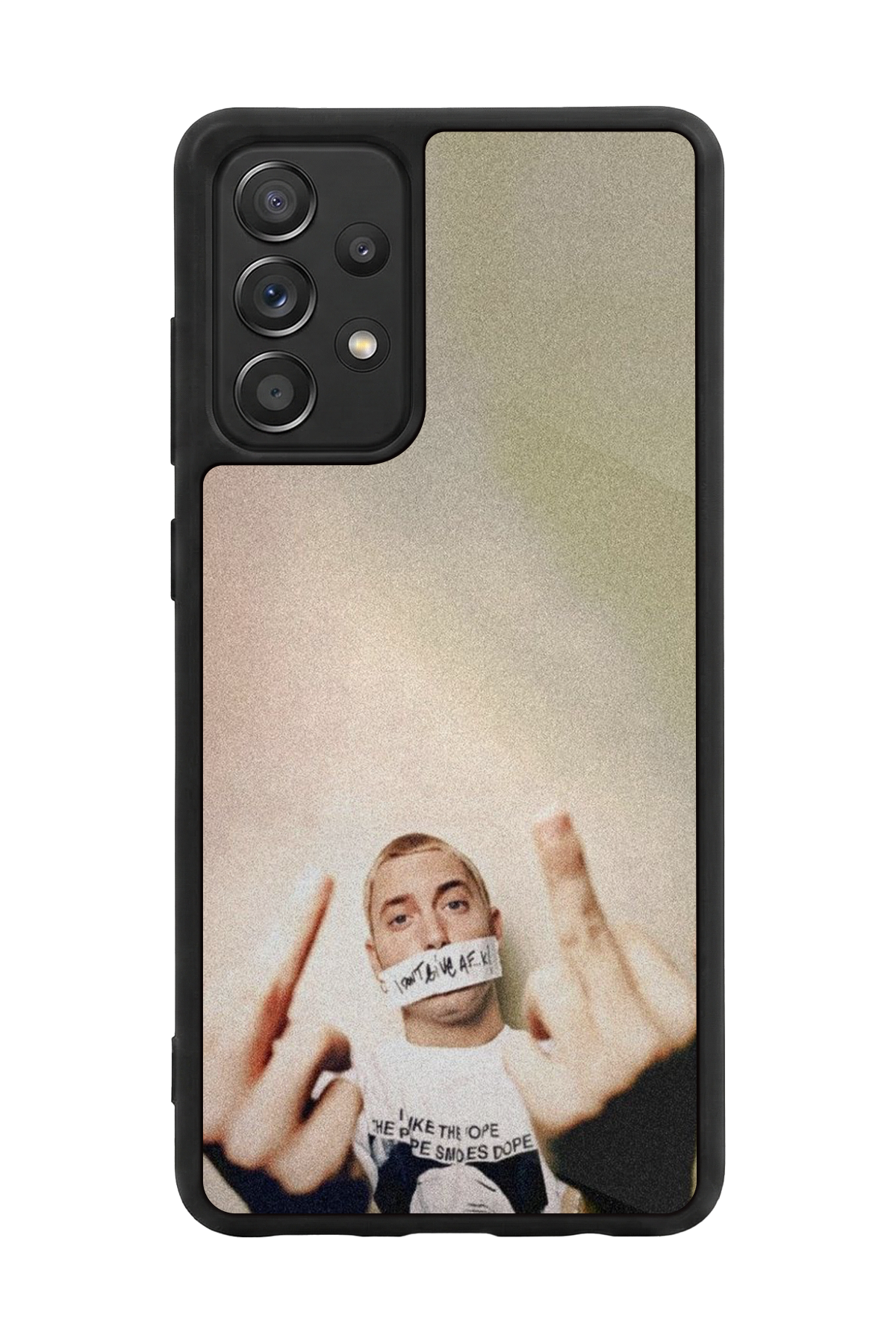 Samsung Galaxy A72 Uyumlu Eminem Tasarımlı Glossy Premium Kılıf