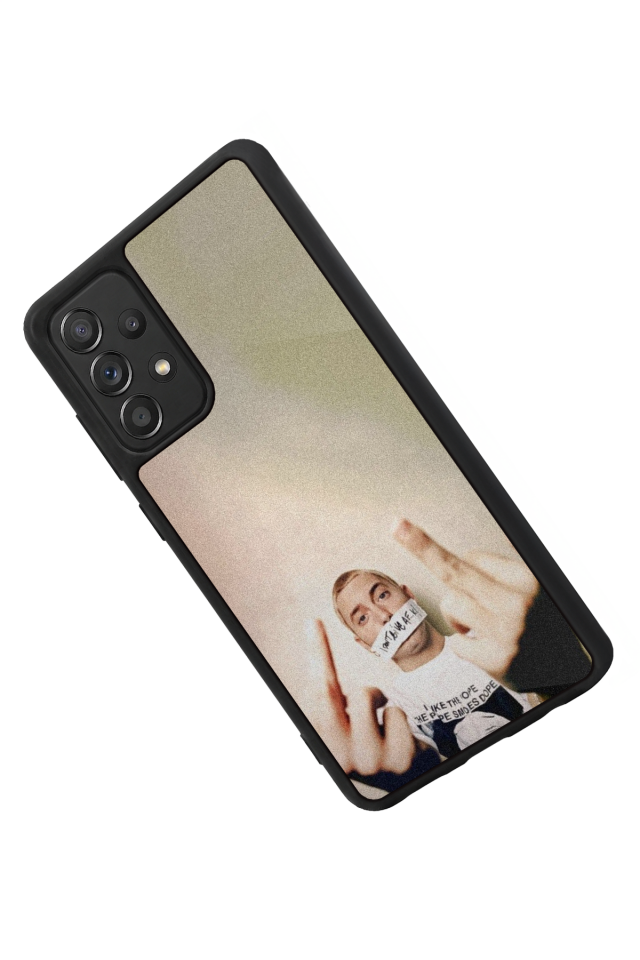 Samsung Galaxy A72 Uyumlu Eminem Tasarımlı Glossy Premium Kılıf