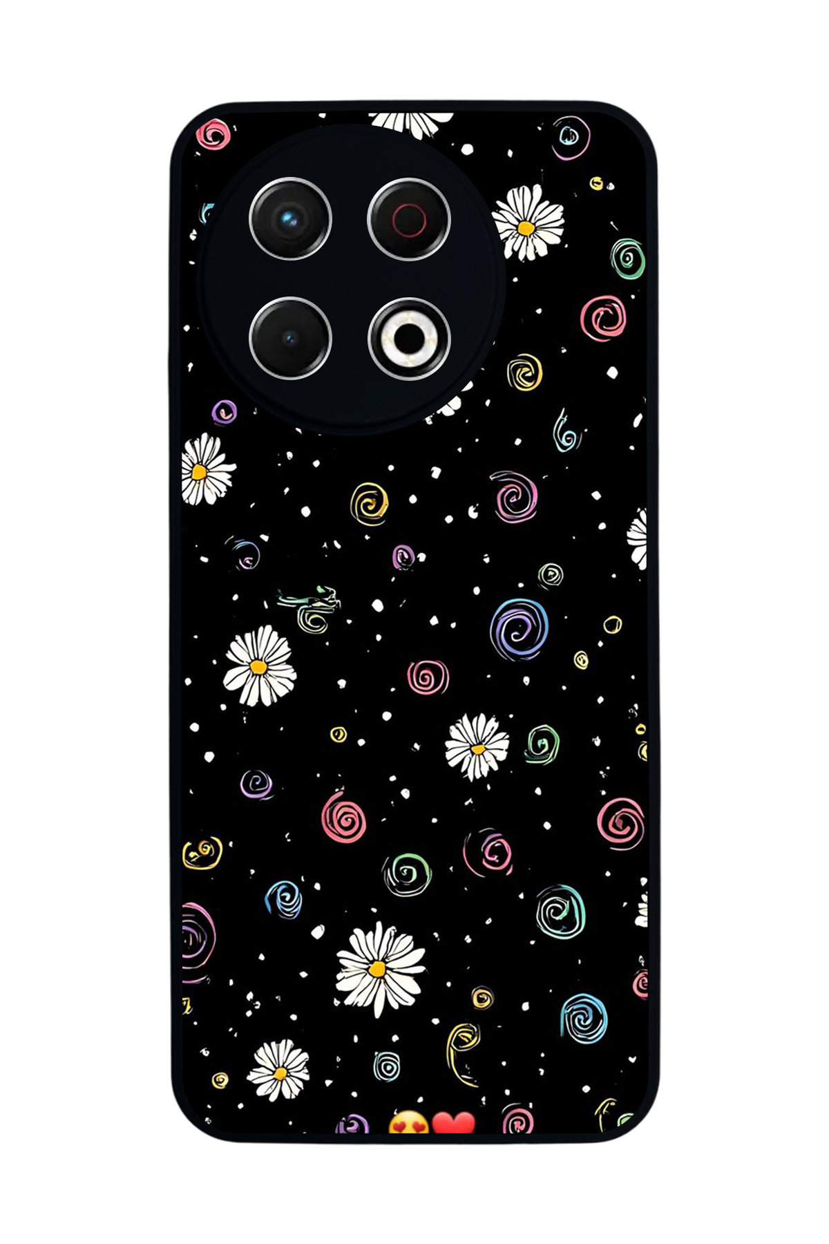 Tecno Spark 30 Pro Uyumlu Floral Tasarımlı Glossy Premium Kılıf