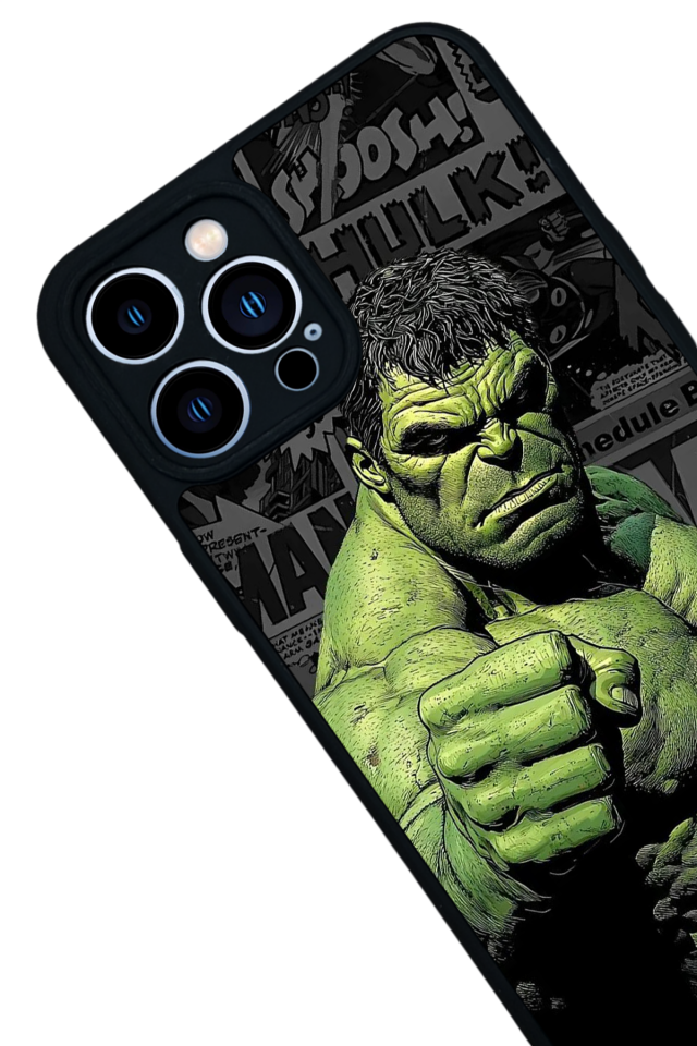 iPhone 12 Pro Max Uyumlu Hulk Tasarımlı Glossy Premium Kılıf