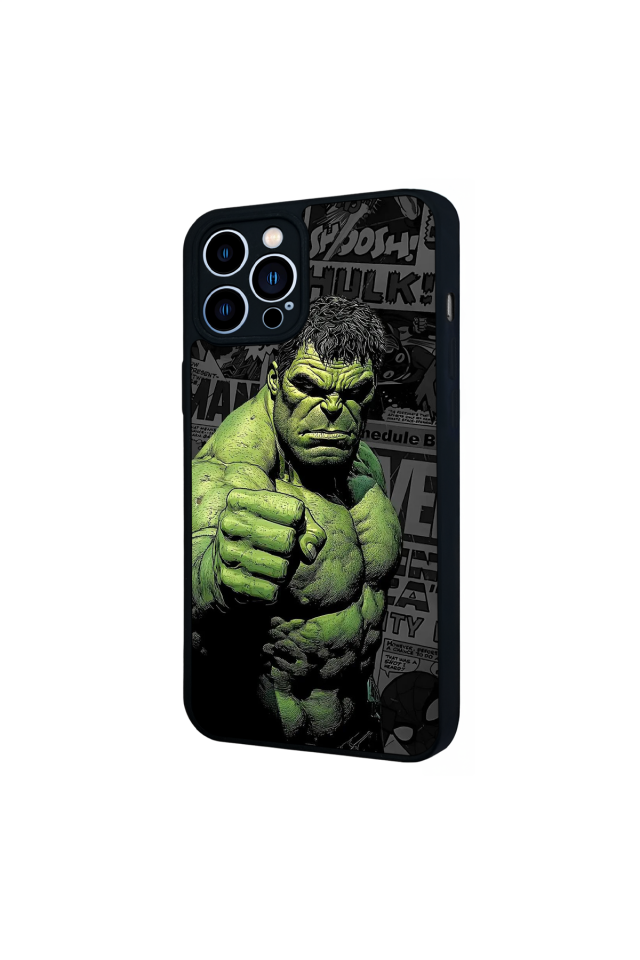 iPhone 12 Pro Max Uyumlu Hulk Tasarımlı Glossy Premium Kılıf
