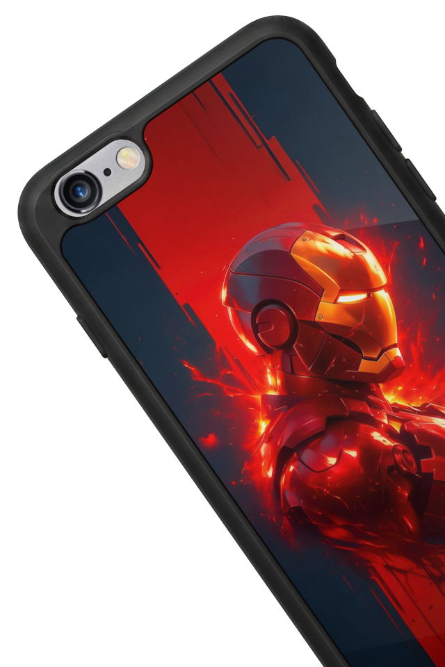 iPhone 6 Plus Uyumlu  Iron Man ( Demir Adam ) Tasarımlı Glossy Premium Kılıf