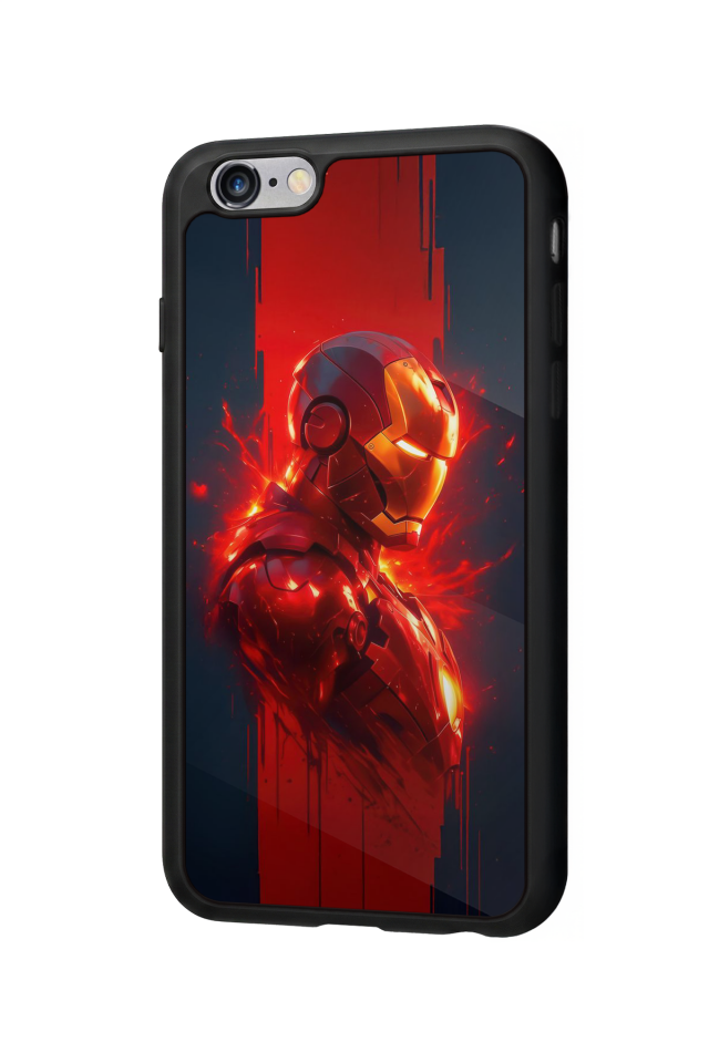 iPhone 6 Plus Uyumlu  Iron Man ( Demir Adam ) Tasarımlı Glossy Premium Kılıf