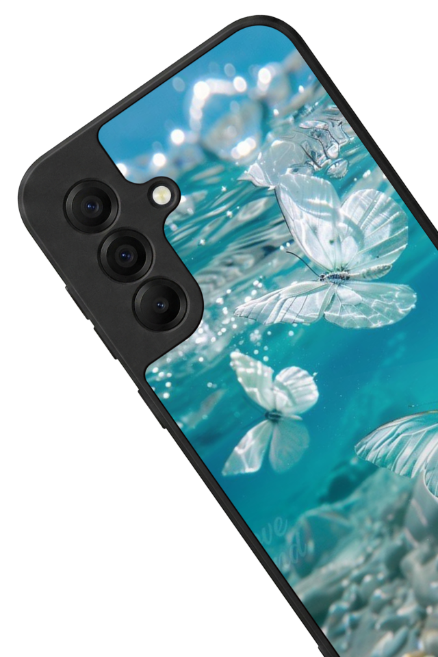 Samsung Galaxy A17 Uyumlu Kelebek Tasarımlı Glossy Premium Kılıf