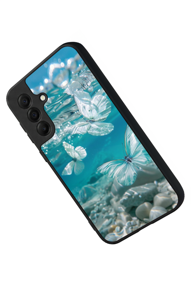 Samsung Galaxy A17 Uyumlu Kelebek Tasarımlı Glossy Premium Kılıf