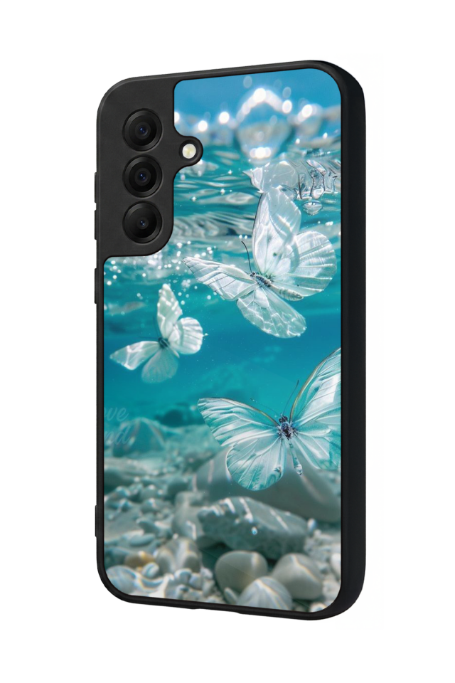 Samsung Galaxy A17 Uyumlu Kelebek Tasarımlı Glossy Premium Kılıf