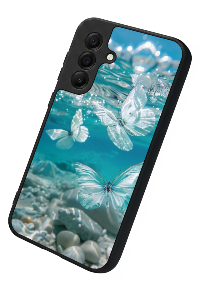 Samsung Galaxy A17 Uyumlu Kelebek Tasarımlı Glossy Premium Kılıf