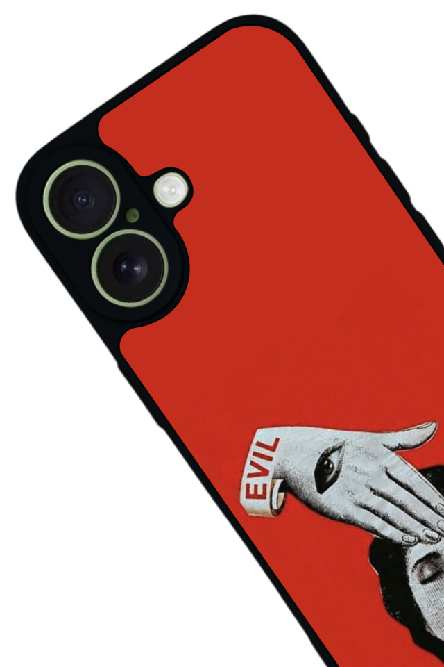 iPhone 17 Uyumlu Kirmizi Tasarımlı Glossy Premium Kılıf