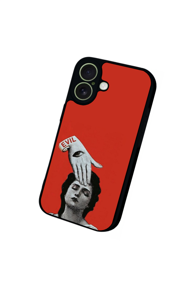 iPhone 17 Uyumlu Kirmizi Tasarımlı Glossy Premium Kılıf