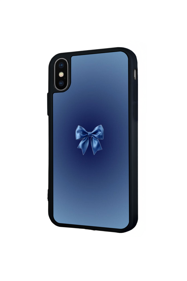 iPhone XS Max Uyumlu Kurdele Tasarımlı Glossy Premium Kılıf