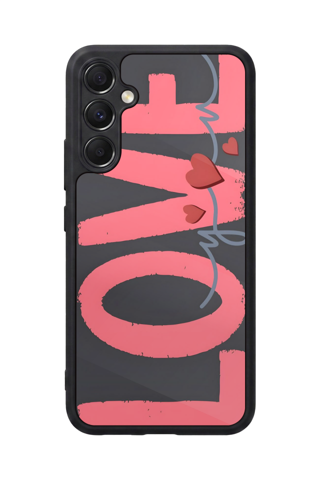 Samsung Galaxy M34 Uyumlu Love Tasarımlı Glossy Premium Kılıf
