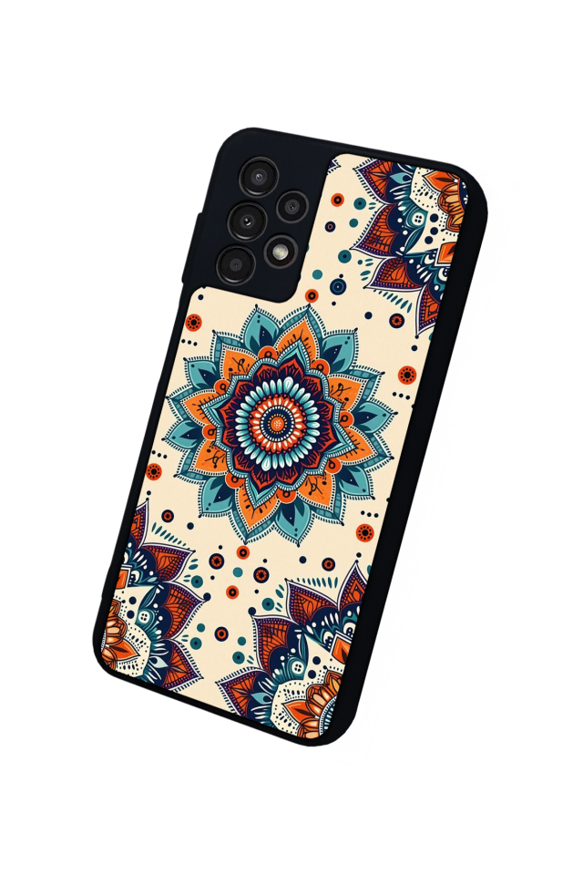 Samsung Galaxy A13 Uyumlu Mandaal Tasarımlı Glossy Premium Kılıf