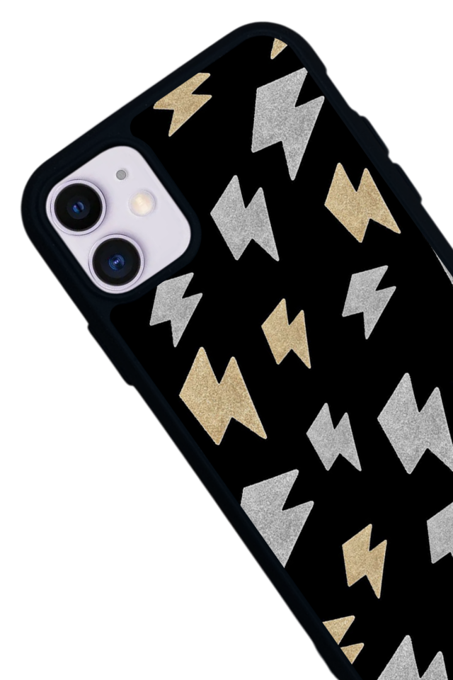 iPhone 11 Uyumlu Simsek Tasarımlı Glossy Premium Kılıf