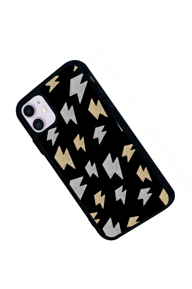 iPhone 11 Uyumlu Simsek Tasarımlı Glossy Premium Kılıf