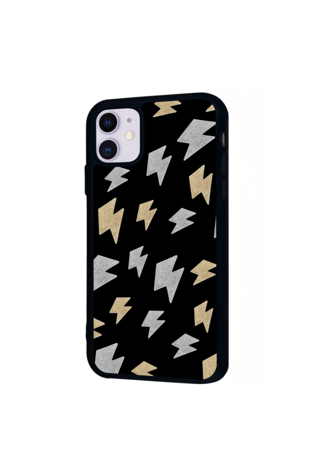 iPhone 11 Uyumlu Simsek Tasarımlı Glossy Premium Kılıf