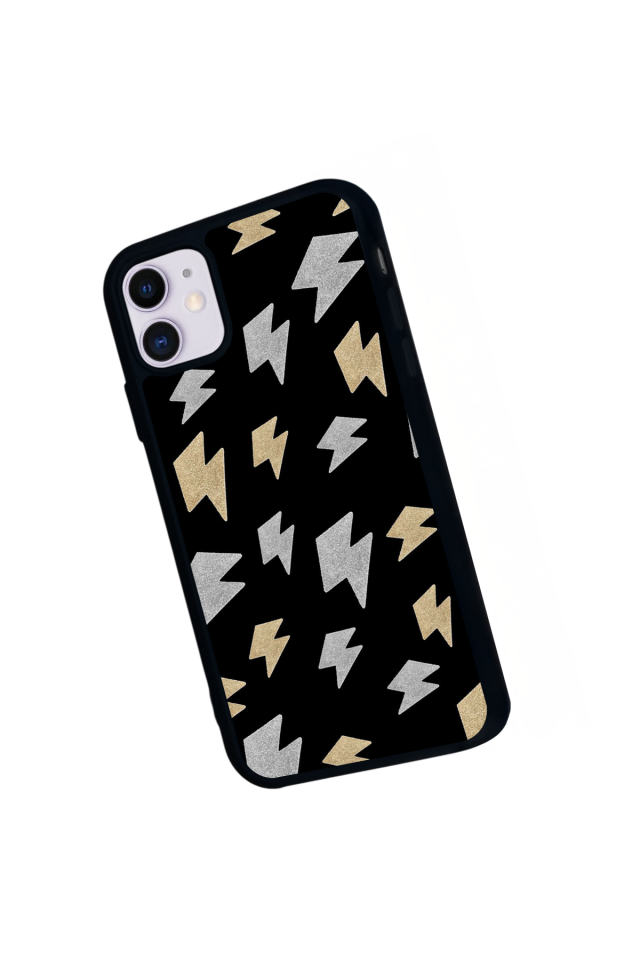 iPhone 11 Uyumlu Simsek Tasarımlı Glossy Premium Kılıf