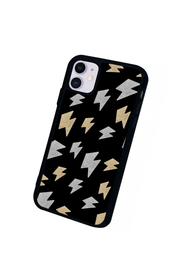 iPhone 11 Uyumlu Simsek Tasarımlı Glossy Premium Kılıf