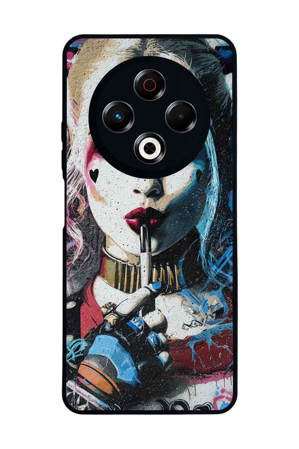 Tecno Spark 30 Uyumlu HarleyQueen Tasarımlı Glossy Premium Kılıf