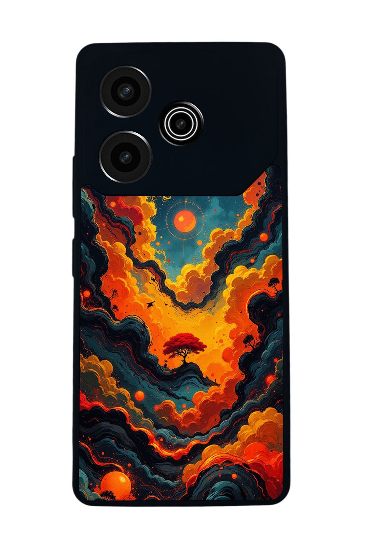 Tecno Pova 6 Uyumlu Abstract Tasarımlı Glossy Premium Kılıf