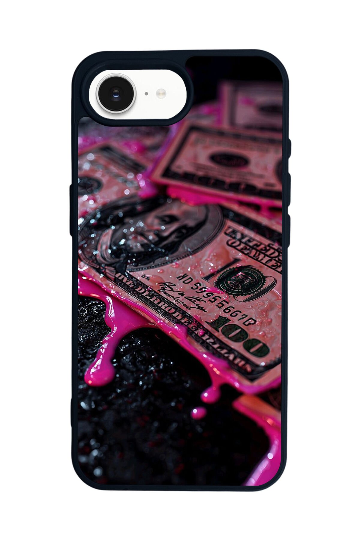 iPhone 16E Uyumlu Para Tasarımlı Glossy Premium Kılıf