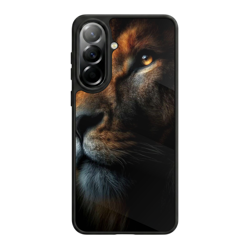 Samsung Galaxy A57 Uyumlu Aslan Tasarımlı Glossy Premium Kılıf