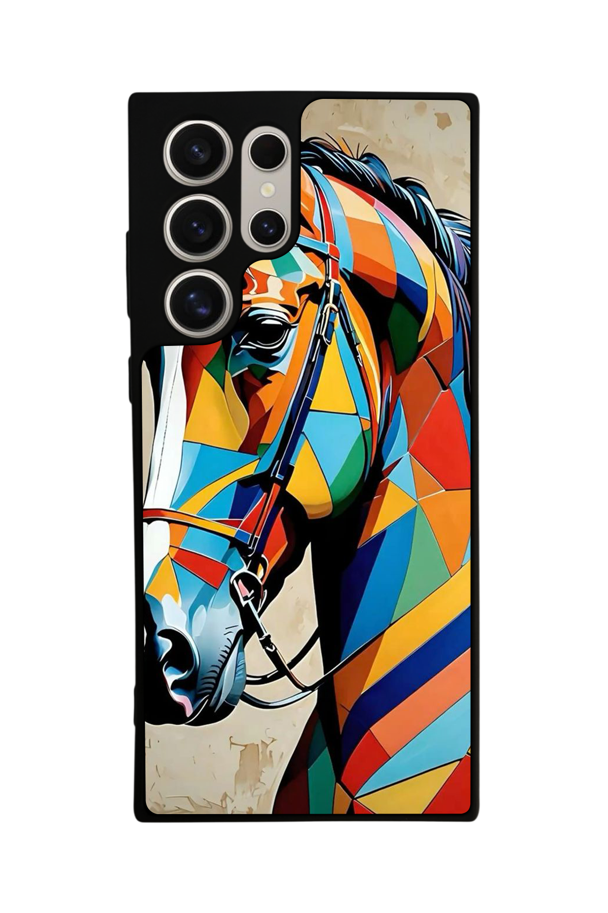 Samsung Galaxy S23 Ultra Uyumlu At Horse Tasarımlı Glossy Premium Kılıf
