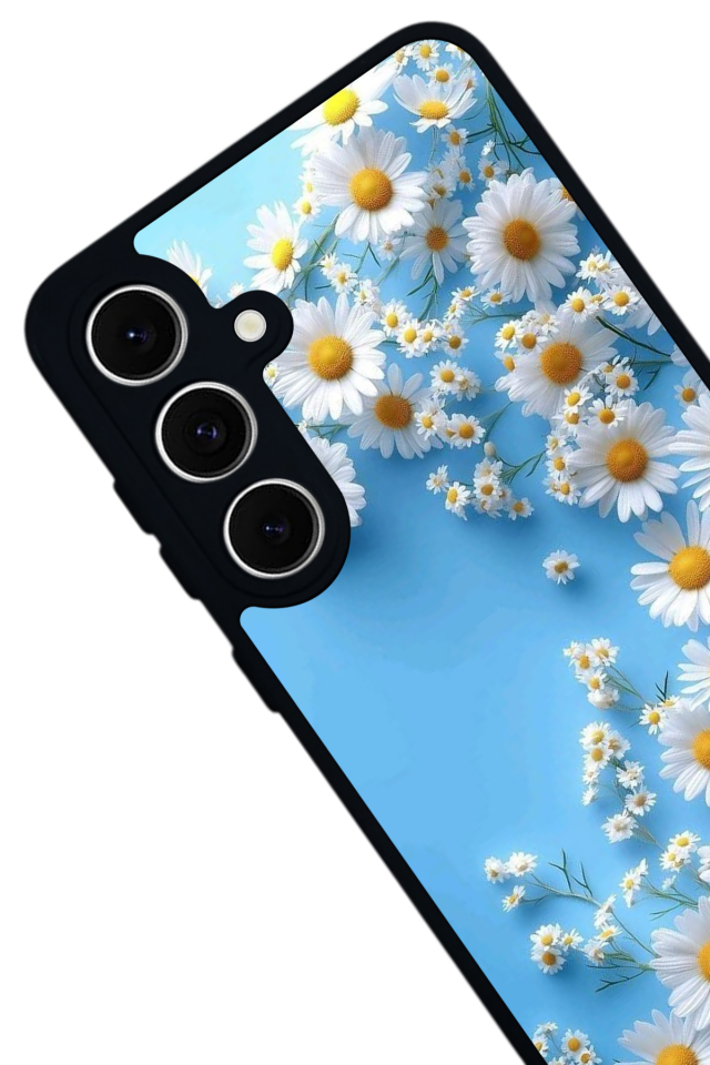 Samsung Galaxy S24 FE Uyumlu Cicek Tasarımlı Glossy Premium Kılıf