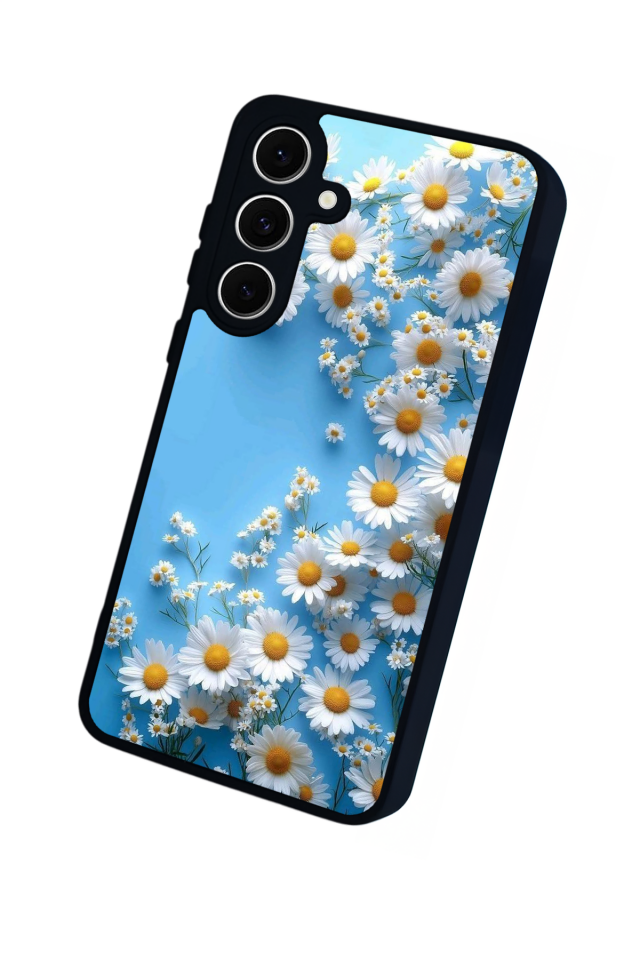 Samsung Galaxy S24 FE Uyumlu Cicek Tasarımlı Glossy Premium Kılıf