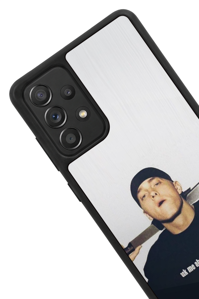 Samsung Galaxy A72 Uyumlu Eminem Tasarımlı Glossy Premium Kılıf