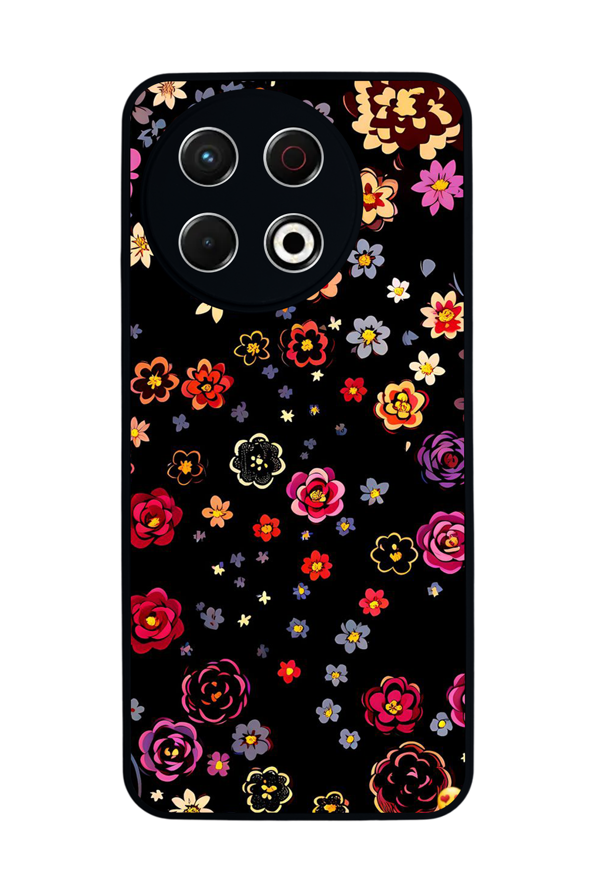 Tecno Spark 30 Pro Uyumlu Floral Tasarımlı Glossy Premium Kılıf