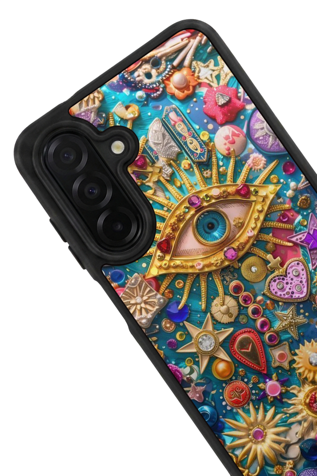 Samsung Galaxy A26 Uyumlu Göz Tasarımlı Glossy Premium Kılıf