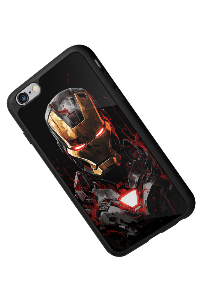 iPhone 6 Plus Uyumlu  Iron Man ( Demir Adam ) Tasarımlı Glossy Premium Kılıf