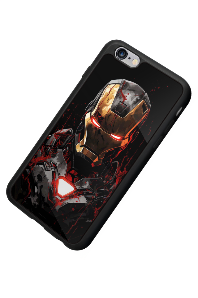 iPhone 6 Plus Uyumlu  Iron Man ( Demir Adam ) Tasarımlı Glossy Premium Kılıf