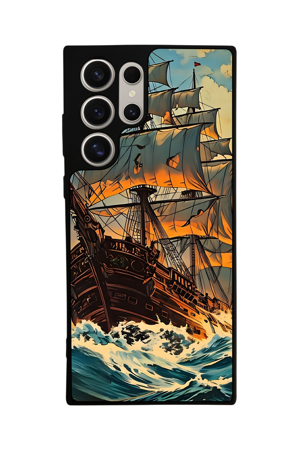 Samsung Galaxy S22 Ultra Uyumlu Korsan Tasarımlı Glossy Premium Kılıf