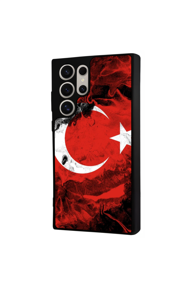 Samsung Galaxy S24 Ultra Uyumlu Türk Bayragi Tasarımlı Glossy Premium Kılıf