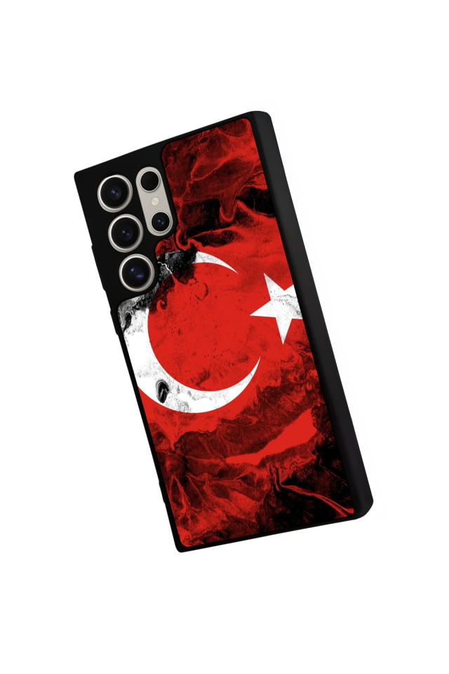 Samsung Galaxy S24 Ultra Uyumlu Türk Bayragi Tasarımlı Glossy Premium Kılıf
