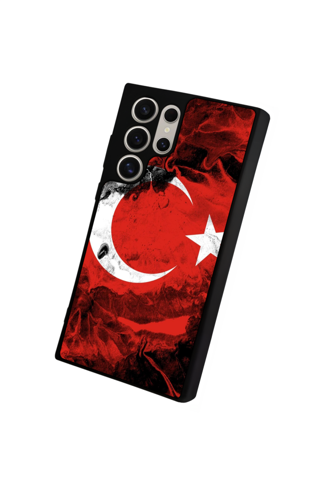 Samsung Galaxy S24 Ultra Uyumlu Türk Bayragi Tasarımlı Glossy Premium Kılıf