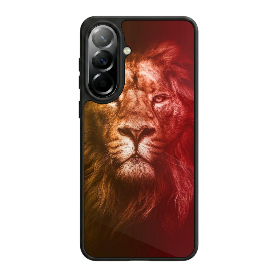 Samsung Galaxy A57 Uyumlu Aslan Tasarımlı Glossy Premium Kılıf