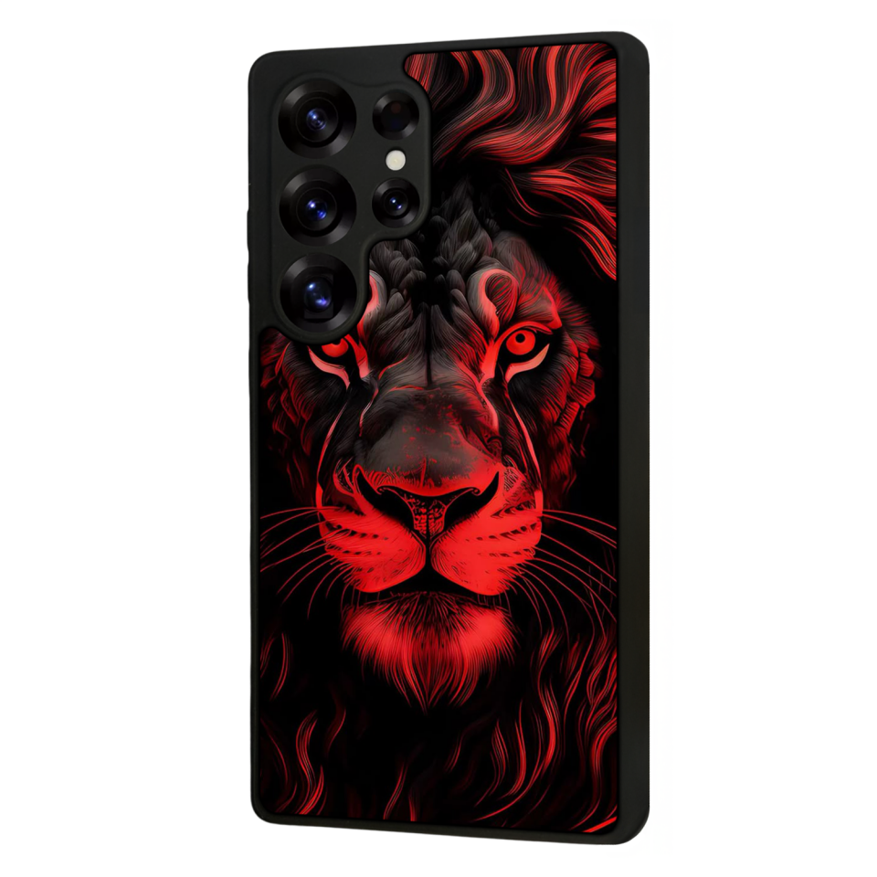 Samsung Galaxy S25 Ultra Uyumlu Aslan Tasarımlı Glossy Premium Kılıf