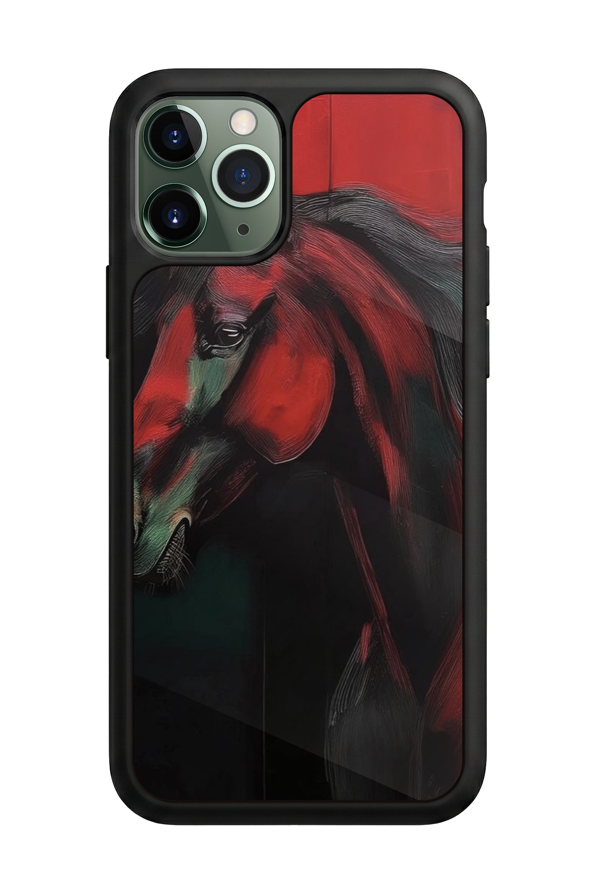 iPhone 11 Pro Uyumlu At Horse Tasarımlı Glossy Premium Kılıf
