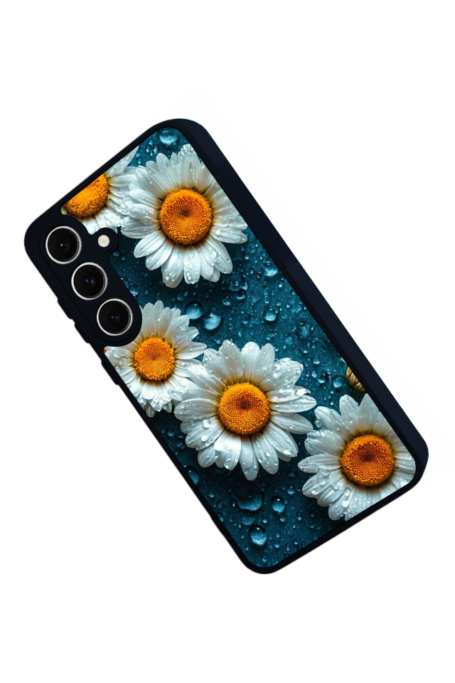 Samsung Galaxy S24 FE Uyumlu Cicek Tasarımlı Glossy Premium Kılıf