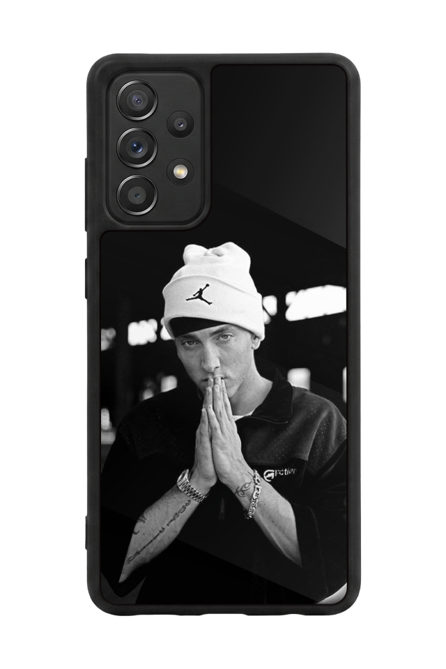 Samsung Galaxy A72 Uyumlu Eminem Tasarımlı Glossy Premium Kılıf