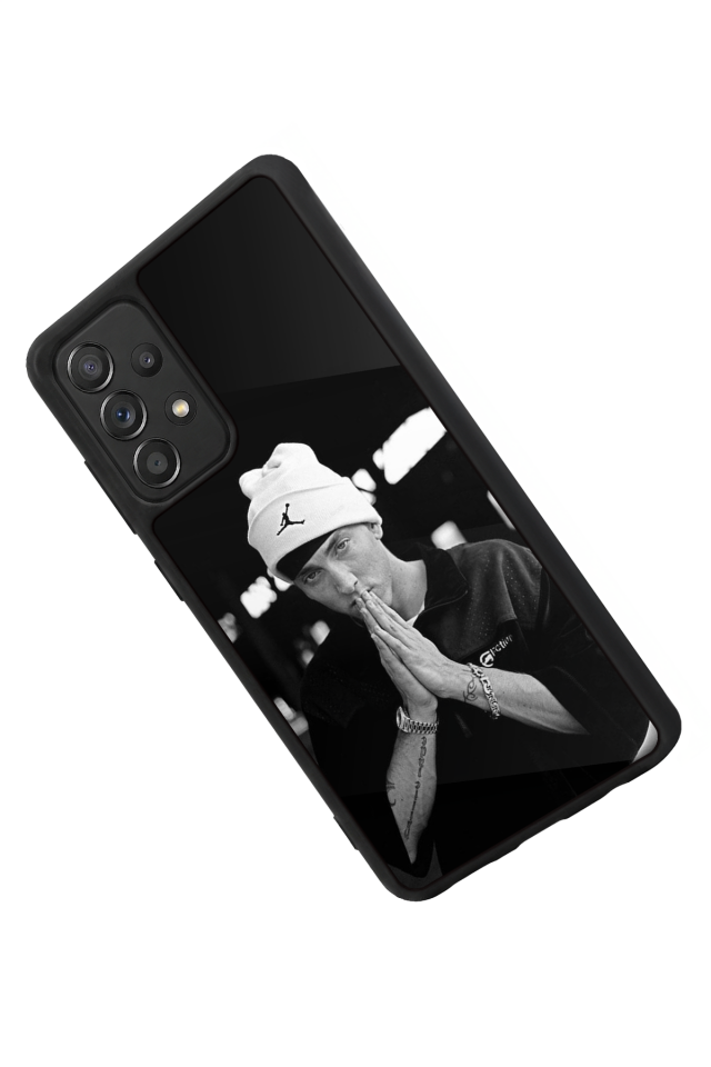 Samsung Galaxy A72 Uyumlu Eminem Tasarımlı Glossy Premium Kılıf
