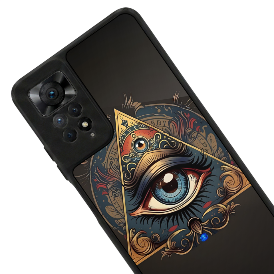 Xiaomi Redmi Note 12 Pro Uyumlu Göz Tasarımlı Glossy Premium Kılıf