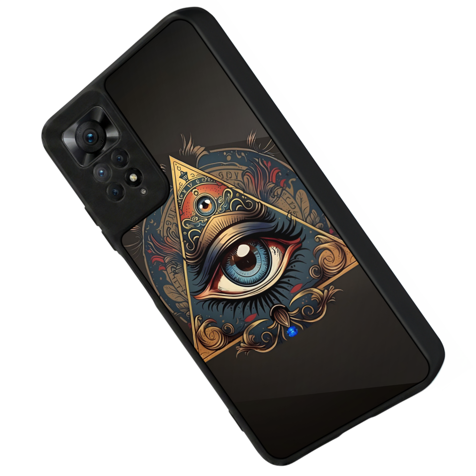 Xiaomi Redmi Note 12 Pro Uyumlu Göz Tasarımlı Glossy Premium Kılıf