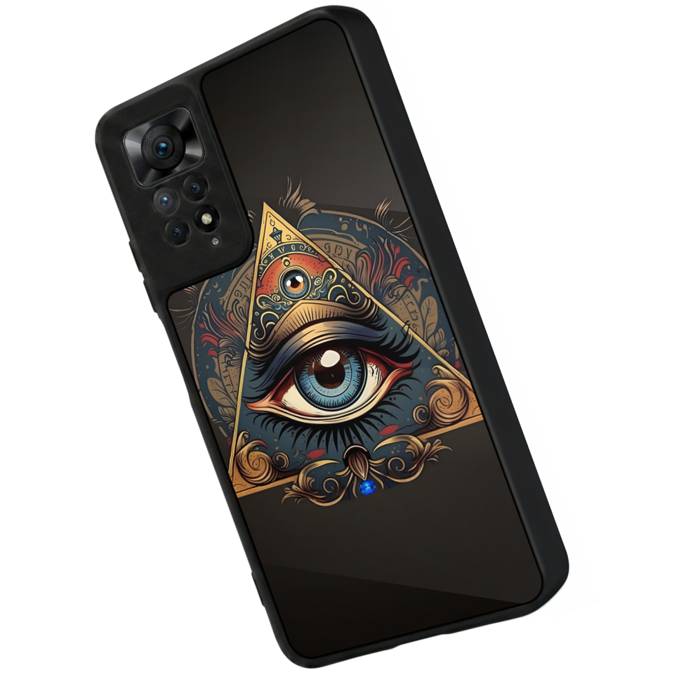 Xiaomi Redmi Note 12 Pro Uyumlu Göz Tasarımlı Glossy Premium Kılıf